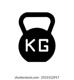 Weight kilogram icon web design in vector