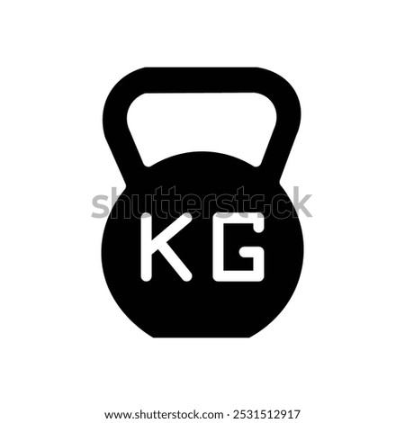 Weight kilogram icon web design in vector