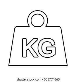 weight kilogram isolated icon vector illustration design
