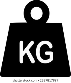 Weight kilogram ivector icon, Replaceable vector design.