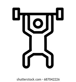 Weight lift icon