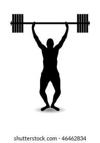 Weight lift silhouette