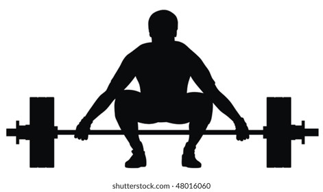 Gewichtslifter-Sportler