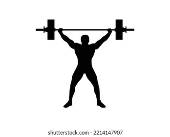 Weight lifter athlete vector design and illustration.