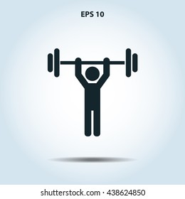 weight lifter icon