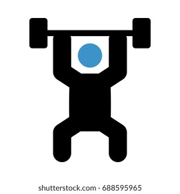 Weight lifter icon