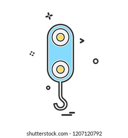 Weight Lifter icon design vector