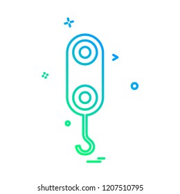 Weight Lifter icon design vector