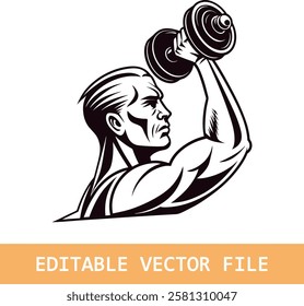 
Weight lifter silhouette. Collection of weight lifting athlete silhouette.