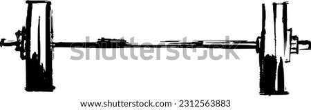 weight lifting barbell weights isolated on white