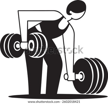 weight lifting design, vector illustration eps10 graphic flat style icon