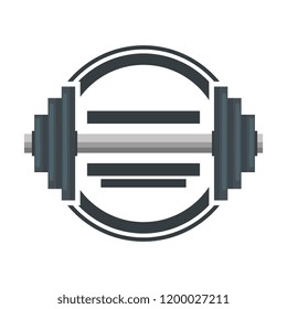 weight lifting dumbbell icon