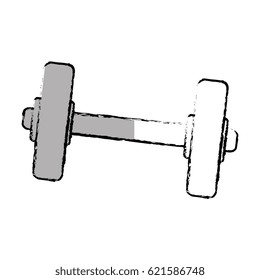 weight lifting dumbell icon