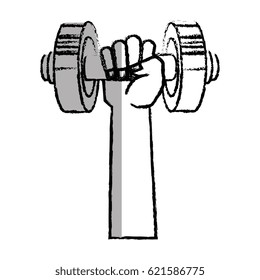 weight lifting dumbell icon