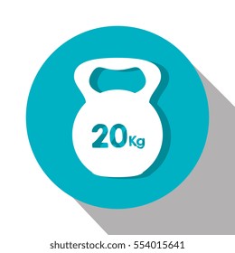 weight lifting equipment icon