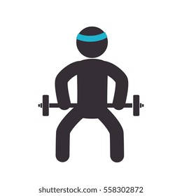 weight lifting equipment icon