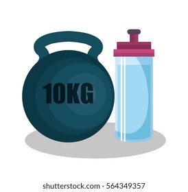 weight lifting equipment icon