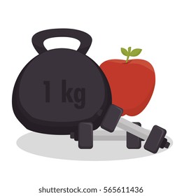 weight lifting equipment icon