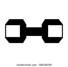 weight lifting equipment icon
