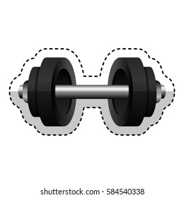 weight lifting equipment icon