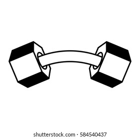 weight lifting equipment icon