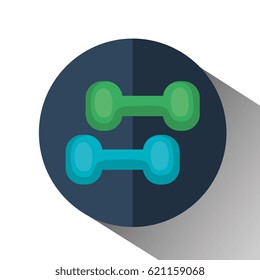 weight lifting equipment icon