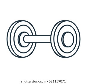 weight lifting equipment icon