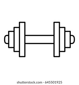 weight lifting equipment icon