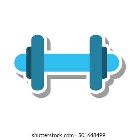 weight lifting equipment isolated icon vector illustration design
