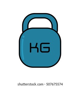 weight lifting equipment isolated icon vector illustration design