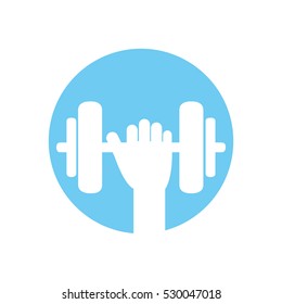 weight lifting gym accesory icon vector illustration design