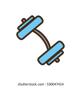 weight lifting gym accesory icon vector illustration design