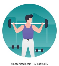 Weight lifting, gym exercise