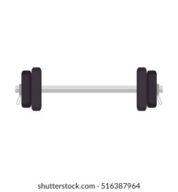 weight lifting gym isolated icon