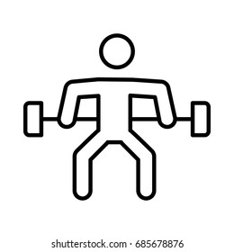 Weight lifting icon