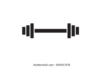 Weight Lifting Icon For Athletes. Vector Illustration