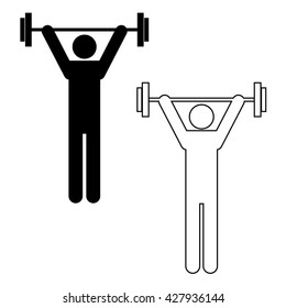 Weight Lifting Icon Set