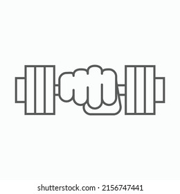 weight lifting icon, weight vector, dumbbell illustration