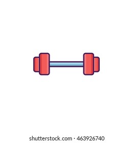 Weight Lifting Illustration Icon