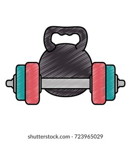 weight lifting isolated icon