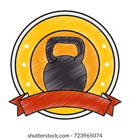 weight lifting isolated icon
