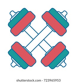 weight lifting isolated icon