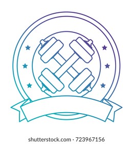 weight lifting isolated icon