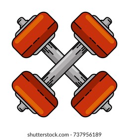 weight lifting isolated icon