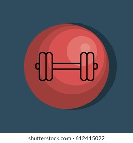 weight lifting lifestyle icon