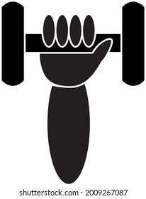 Weight Lifting Logo In Black And White 
