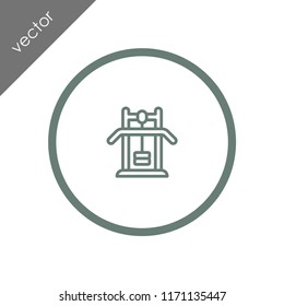 weight lifting machine icon