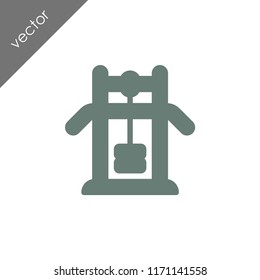 weight lifting machine icon