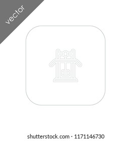 weight lifting machine icon