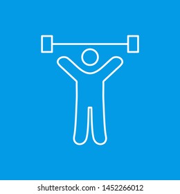 Weight Lifting Person icon for your project
